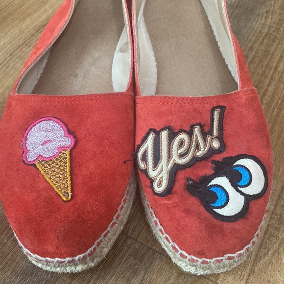 Eva minge red espiradales with quirky patches Made in Spain Size 40 or US 9 - Picture 5 of 8